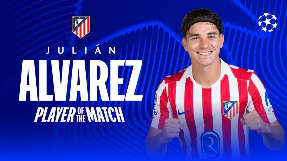 世界杯高清直播-任意球破门，阿尔瓦雷斯当选巴萨vs马竞全场最佳球员